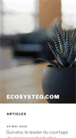 Mobile Screenshot of ecosysteo.com